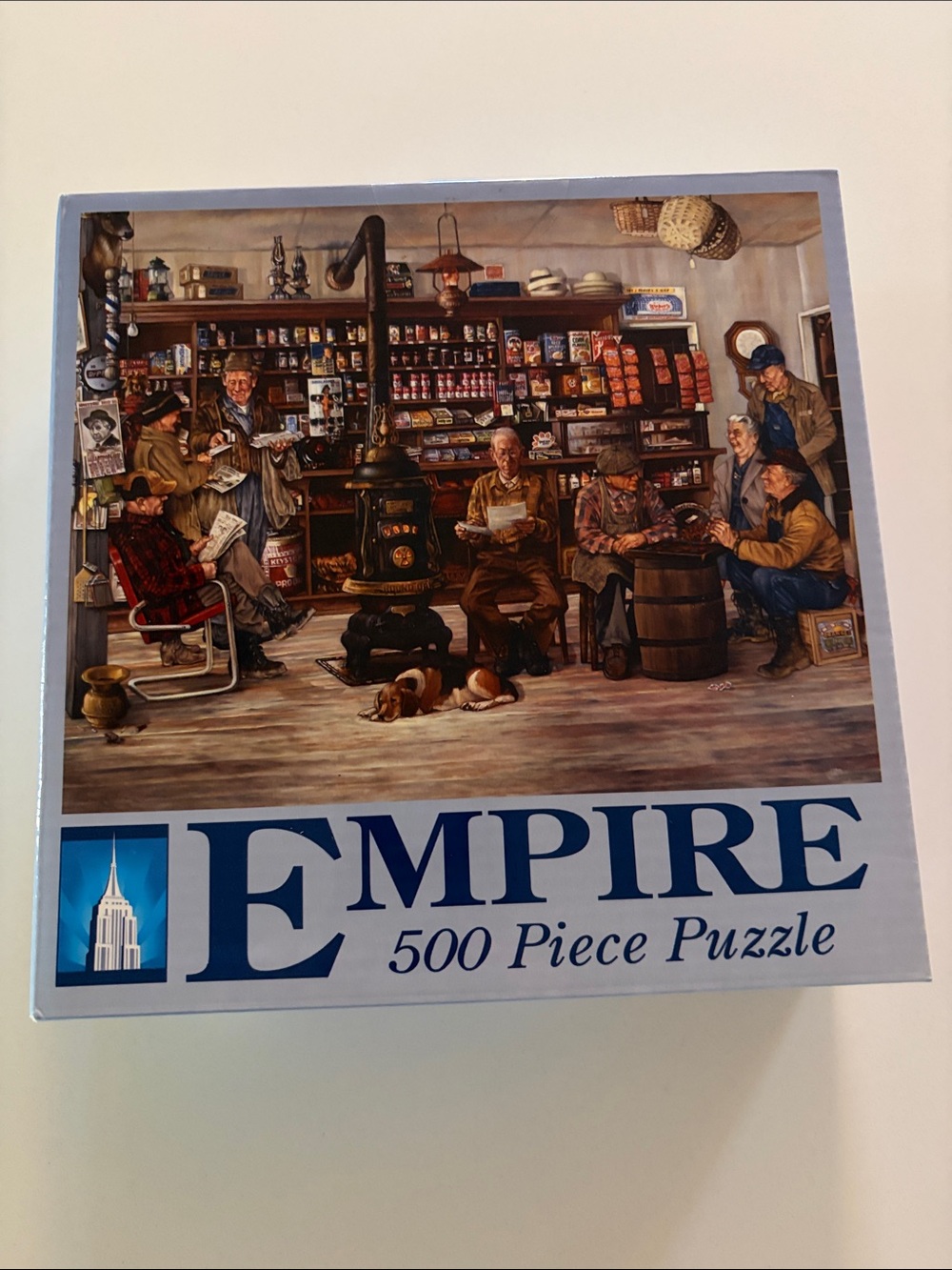 500-Piece Jigsaw Puzzle - Blue Vintage General Store Scene